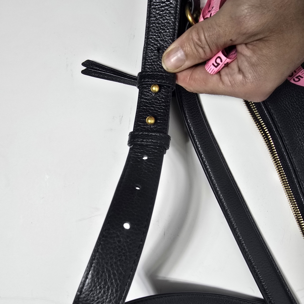Isabel Marant Black Leather Studded Saddle Shoulder Bag - Picture 4 of 14